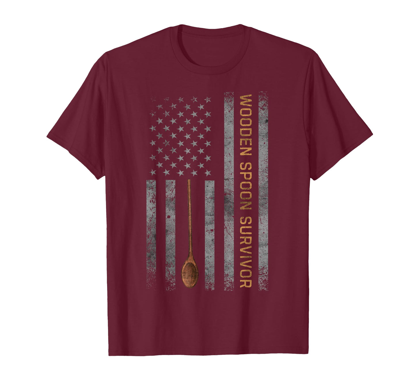 Wooden Spoon Survivor vintage American flag T-Shirt