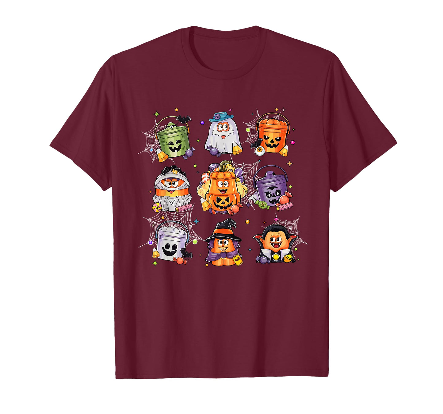 Vintage Funny Halloween Pumpkin Spooky Nuggets Chicken Cute T-Shirt