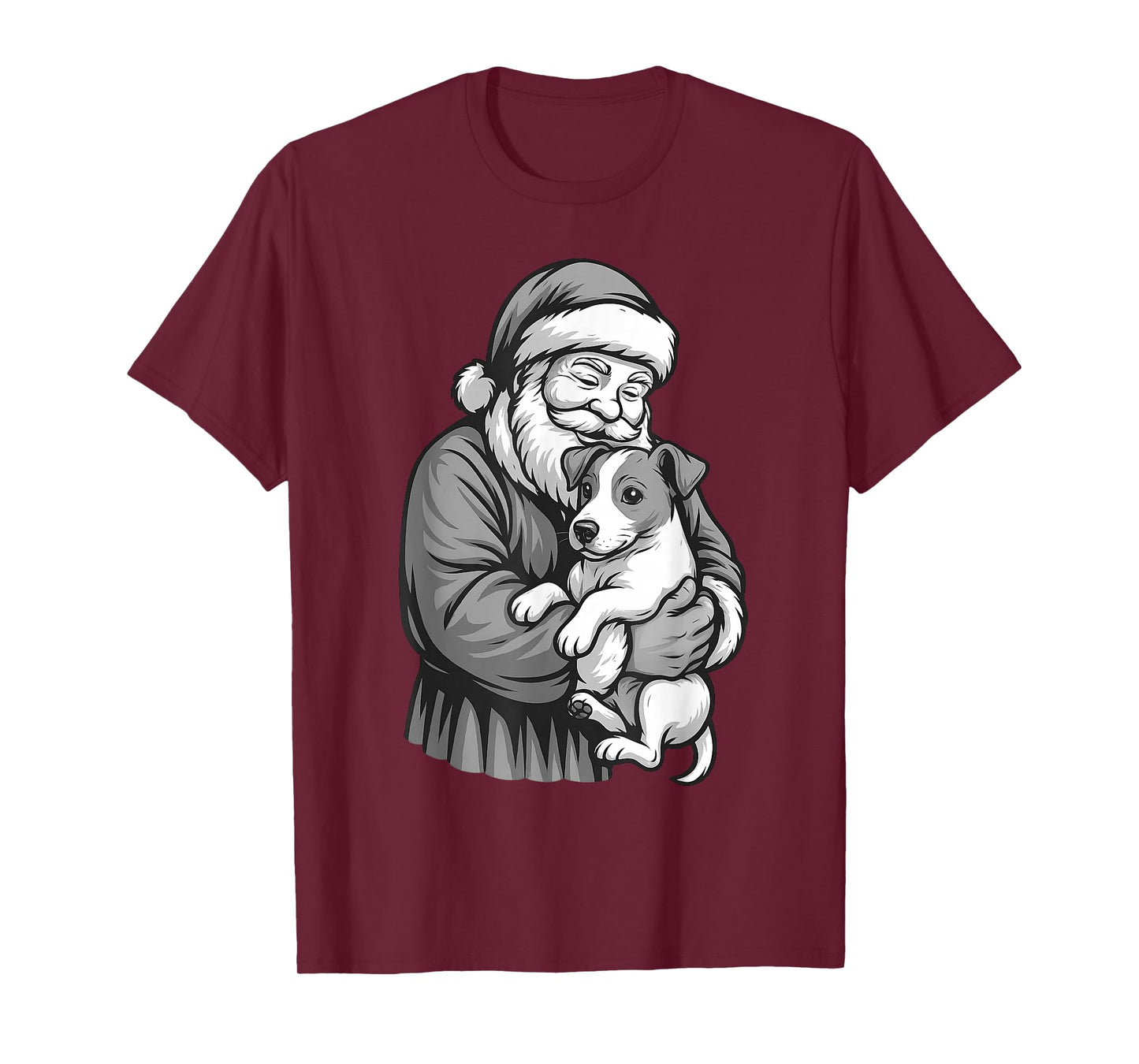 Jack Russell Terrier Santa Claus Christmas Dog Lover T-Shirt