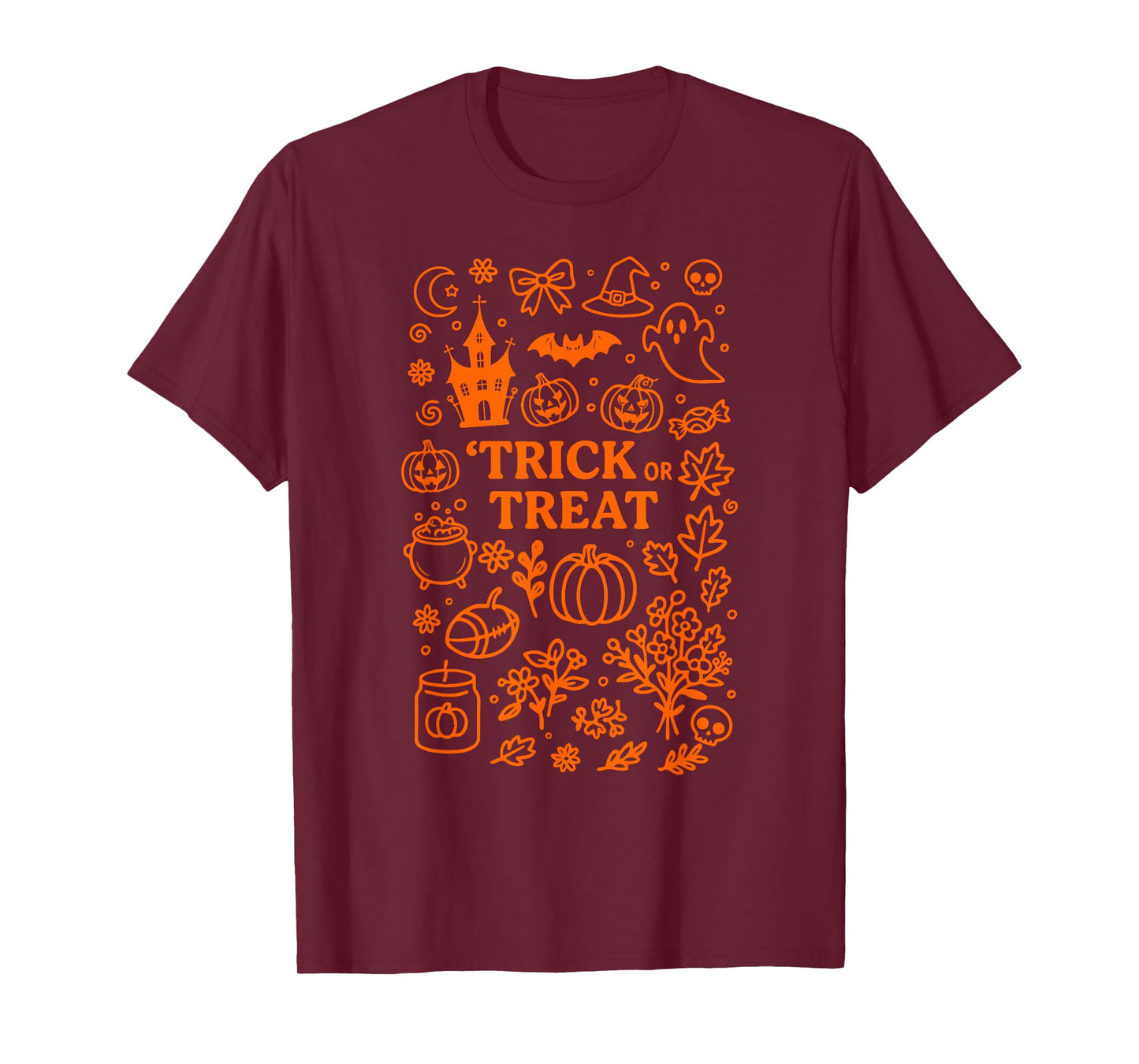 Pumpkin Halloween Doodle Costume Halloween Costume T-Shirt