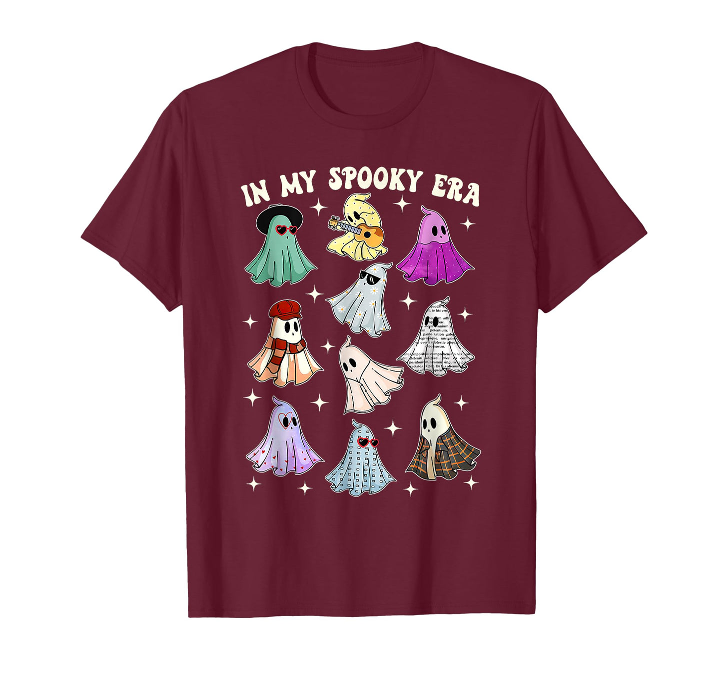 In My Spooky Era Groovy Ghost Halloween Funny T-Shirt
