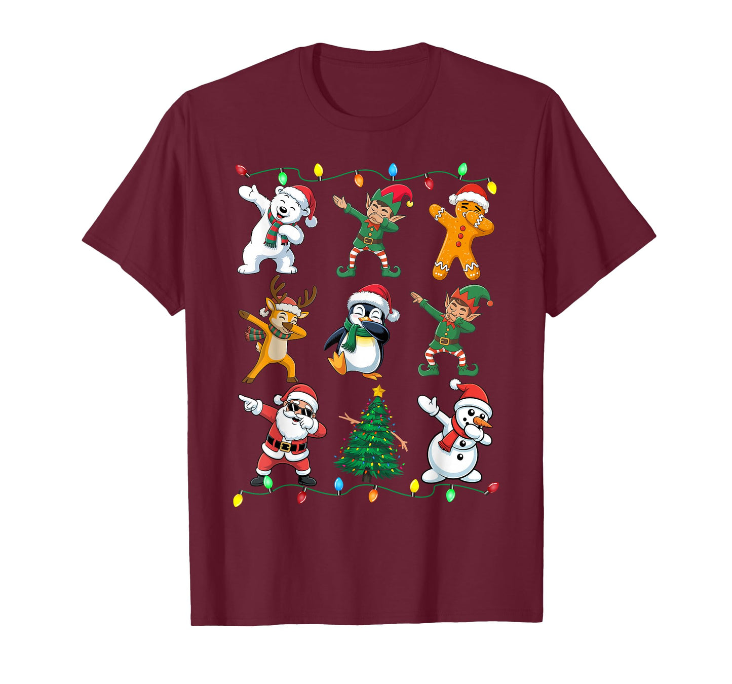 Christmas Squad Dabbing Xmas Friends Boys Girls Men Xmas Dab T-Shirt