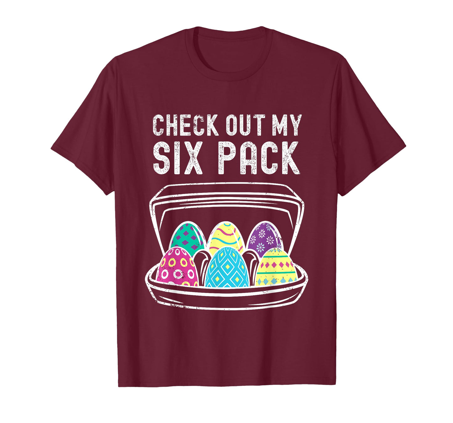 Funny Easter Egg Workout Check Out My Six Pack Abs Easter T-Shirt