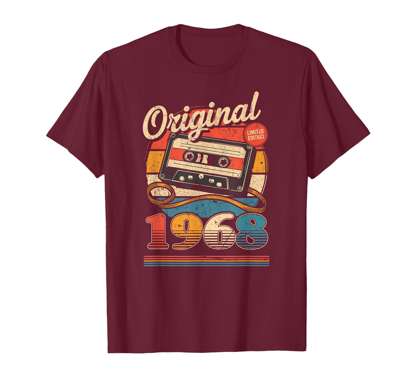57th Birthday Retro Vintage 1968 Men Women T-Shirt