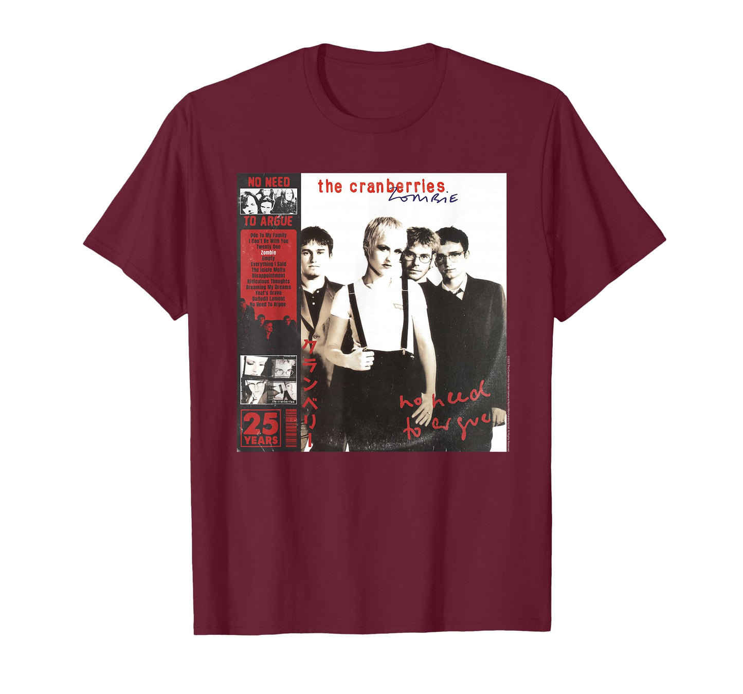 The Cranberries No Need to Argue Album Vintage Band T-Shirt