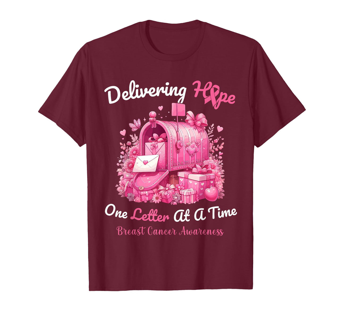 Postal Clerk Breast Cancer Awareness October We Wear Pink T-Shirt