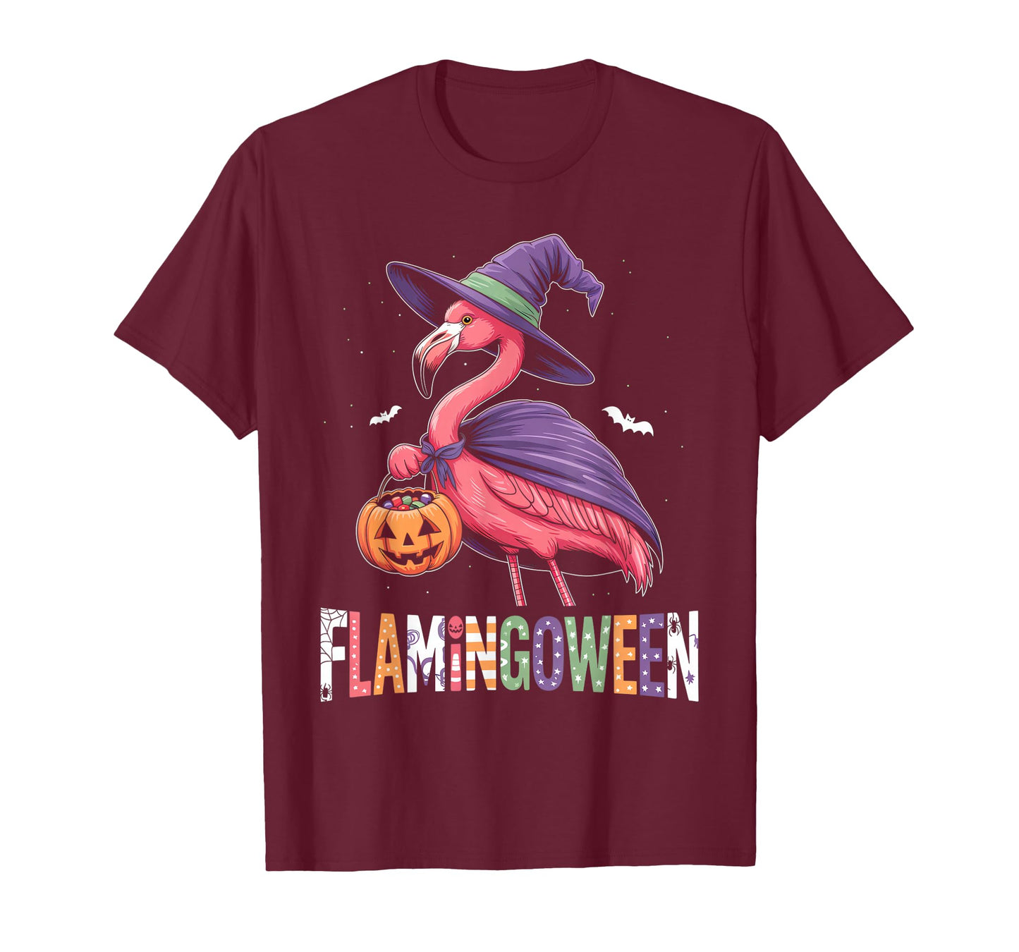 Happy Flamingoween Shirt Funny Flamingo Halloween Costume T-Shirt