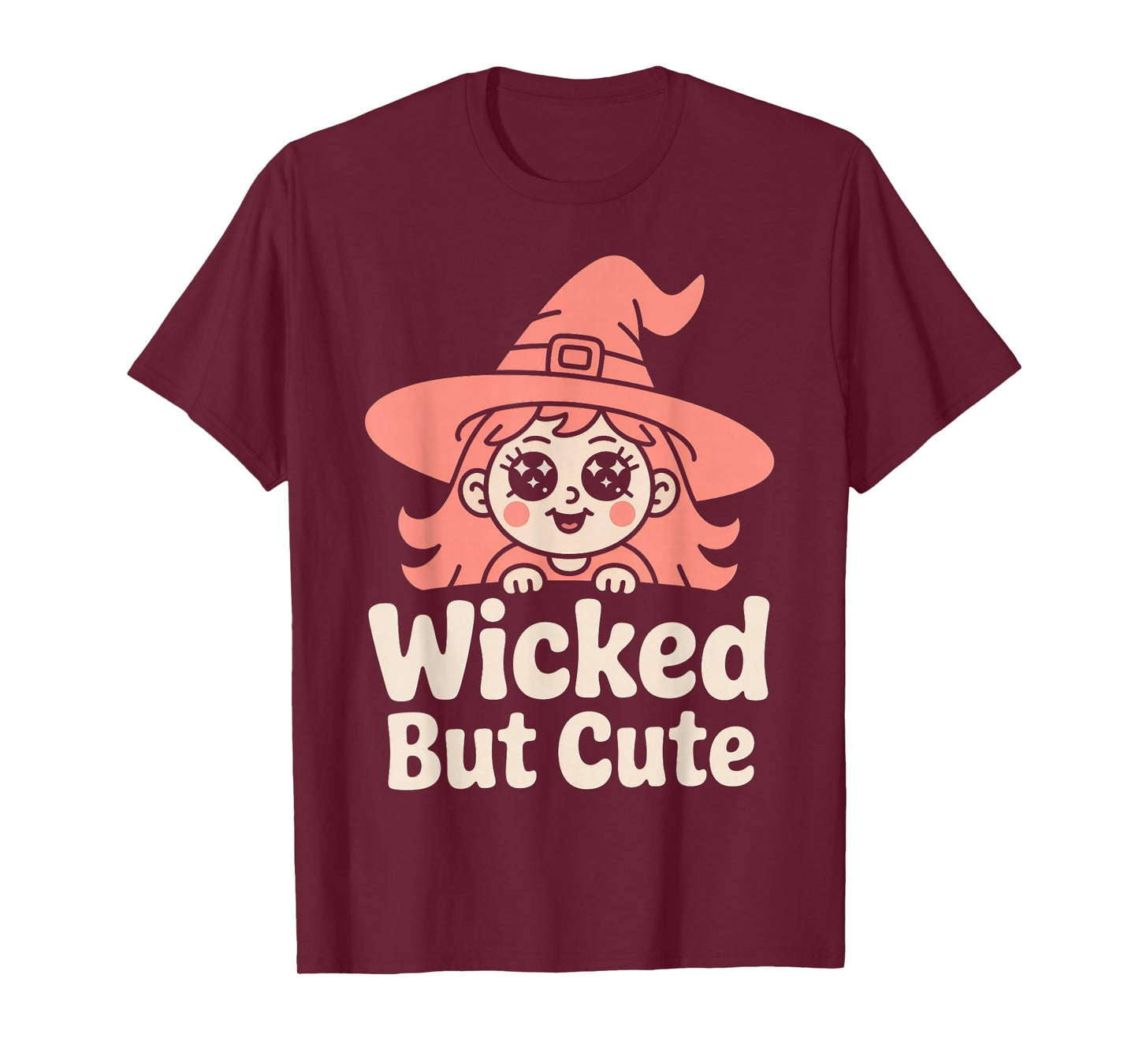 Wicked but Cute - Witch Portrait Halloween T-Shirt
