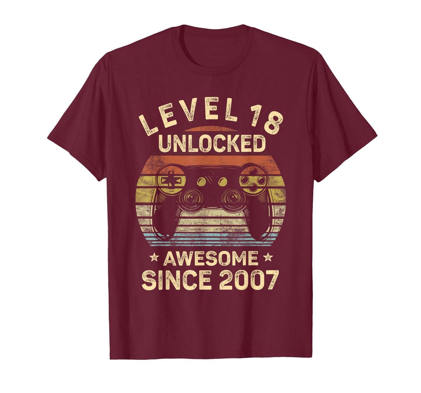 Level 18 Unlocked 18th Birthday 18 Year Old Gifts Gamer Bday T-Shirt