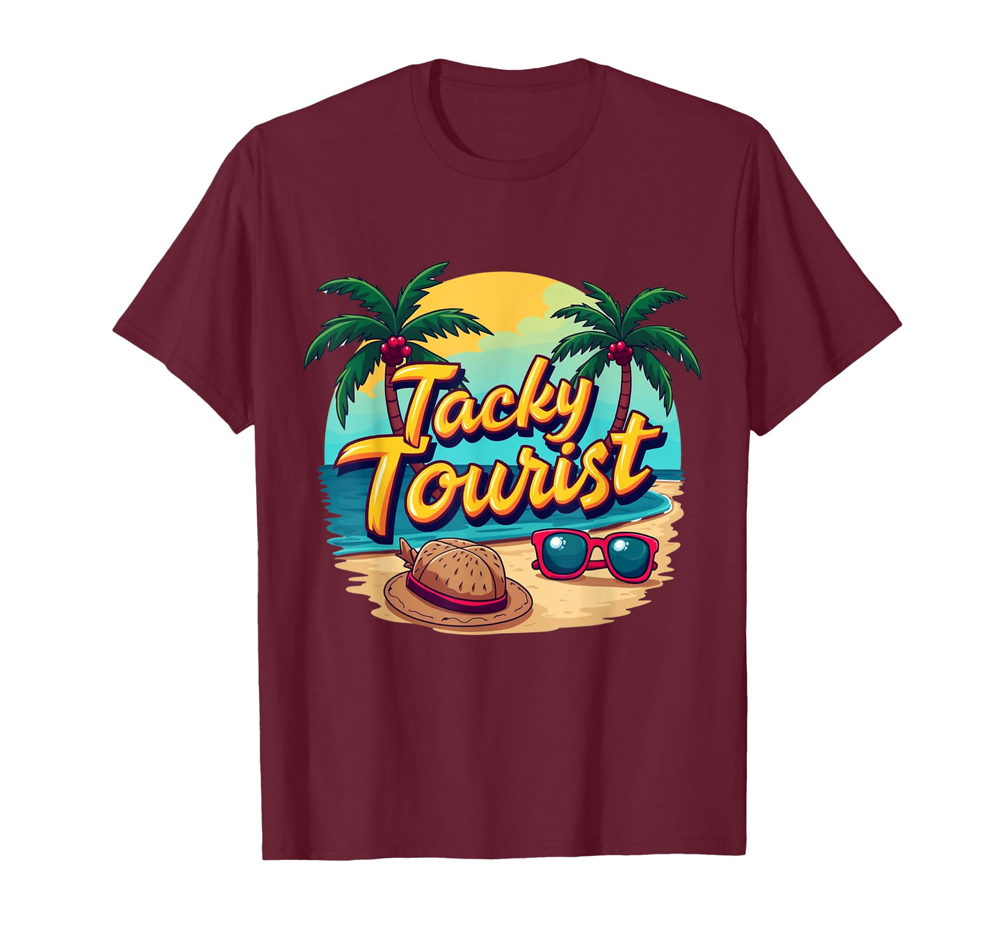 Vacay Tacky Tourist Outfit Wacky Cruise Costume Idea Tacky T-Shirt
