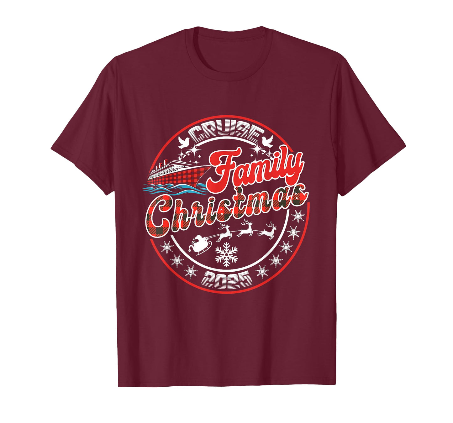 Family Christmas Cruise 2025 Matching Family Men Women Kids T-Shirt