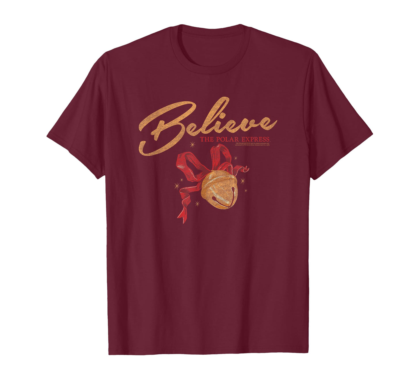 Polar Express Believe Bell Christmas Holiday T-Shirt