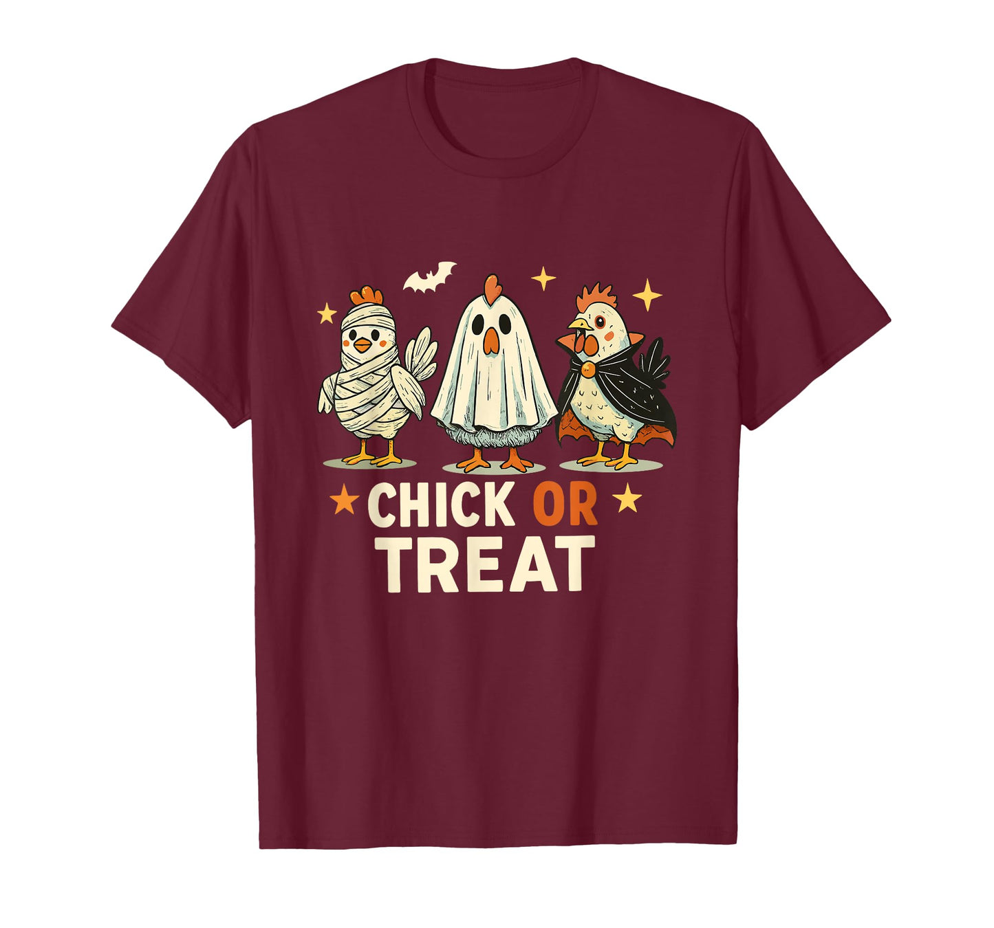 Chick or Treat Halloween Chicken Ghost Spooky Chicken Lover T-Shirt