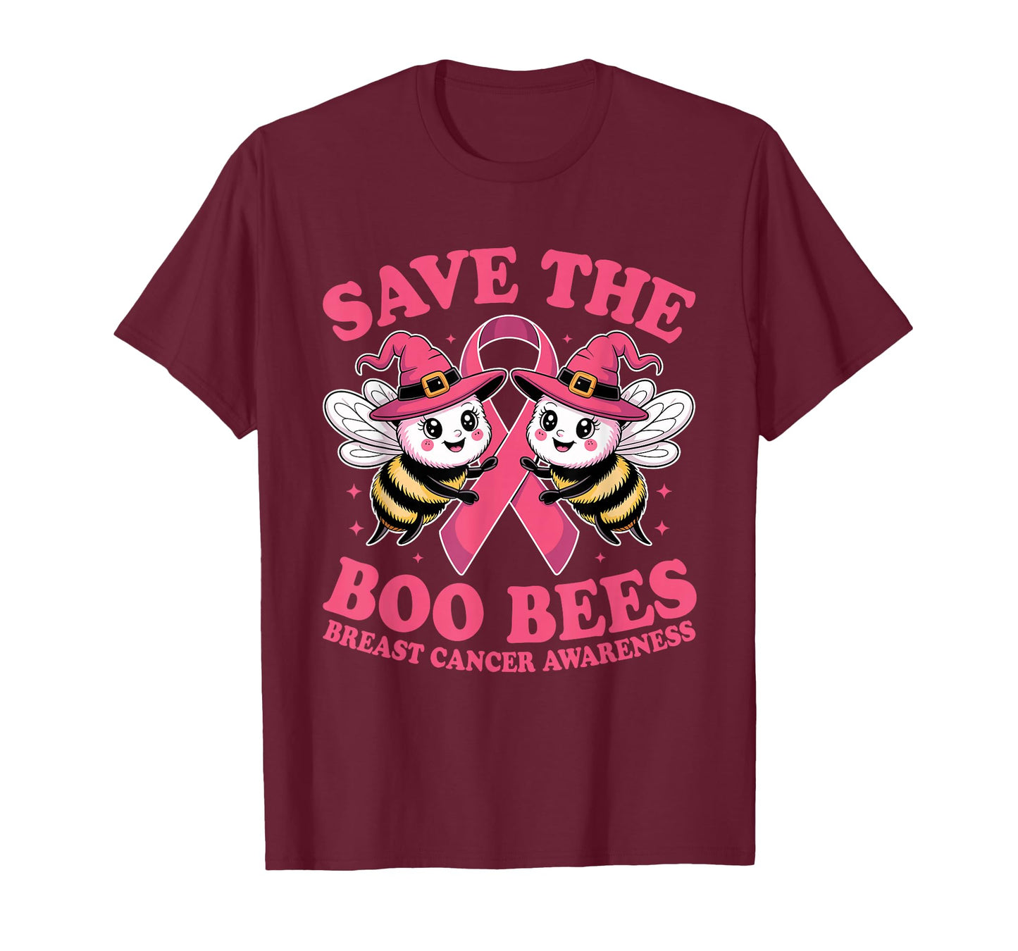 Save The Boobees Boo Bees Breast Cancer Halloween Women T-Shirt