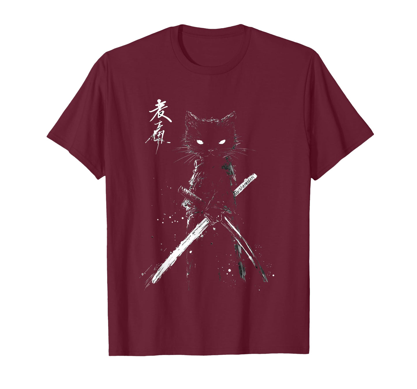 Samurai Cat Ukiyo-e Art Vintage Japanese Warrior Aesthetic T-Shirt
