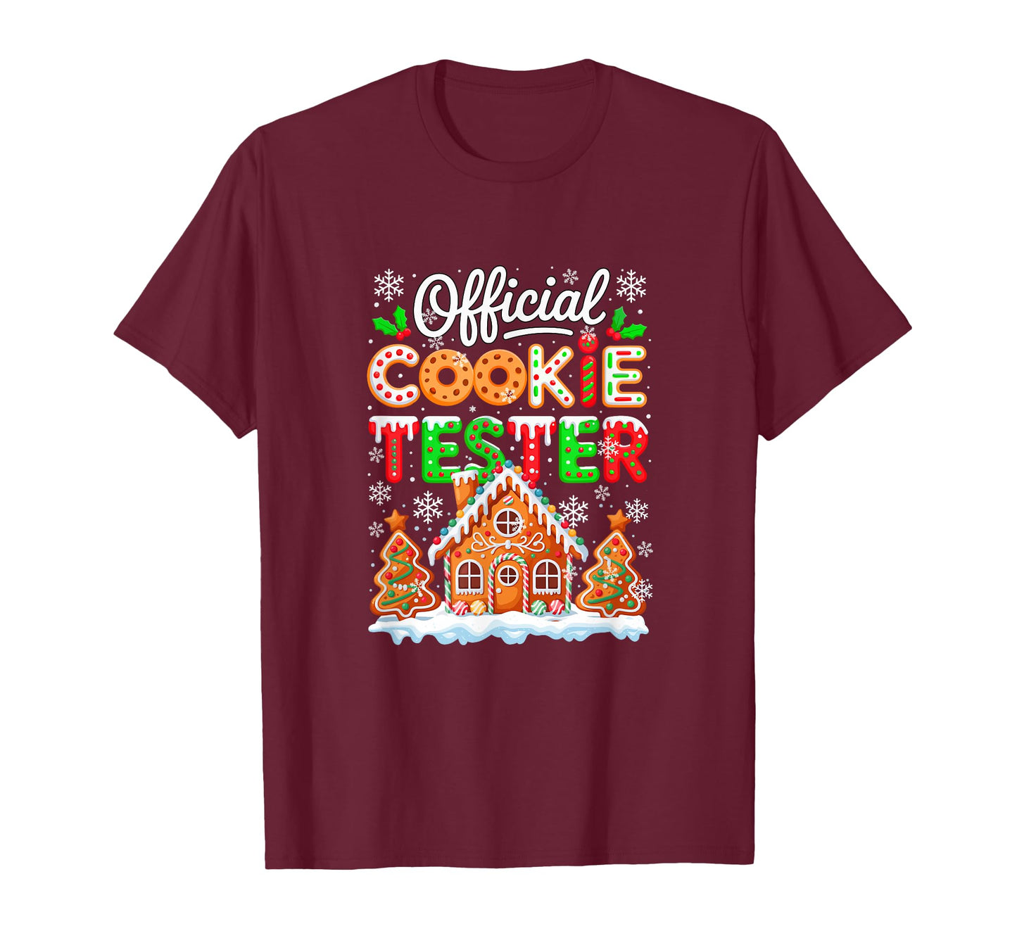 Official Cookie Tester Christmas Baker Baking Cookies Lover T-Shirt