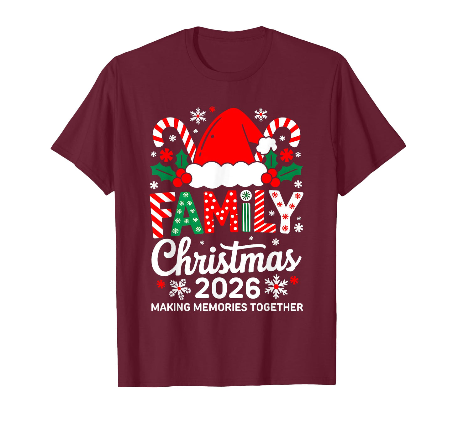 Family Christmas 2026 Matching Costume Together Xmas Squad T-Shirt
