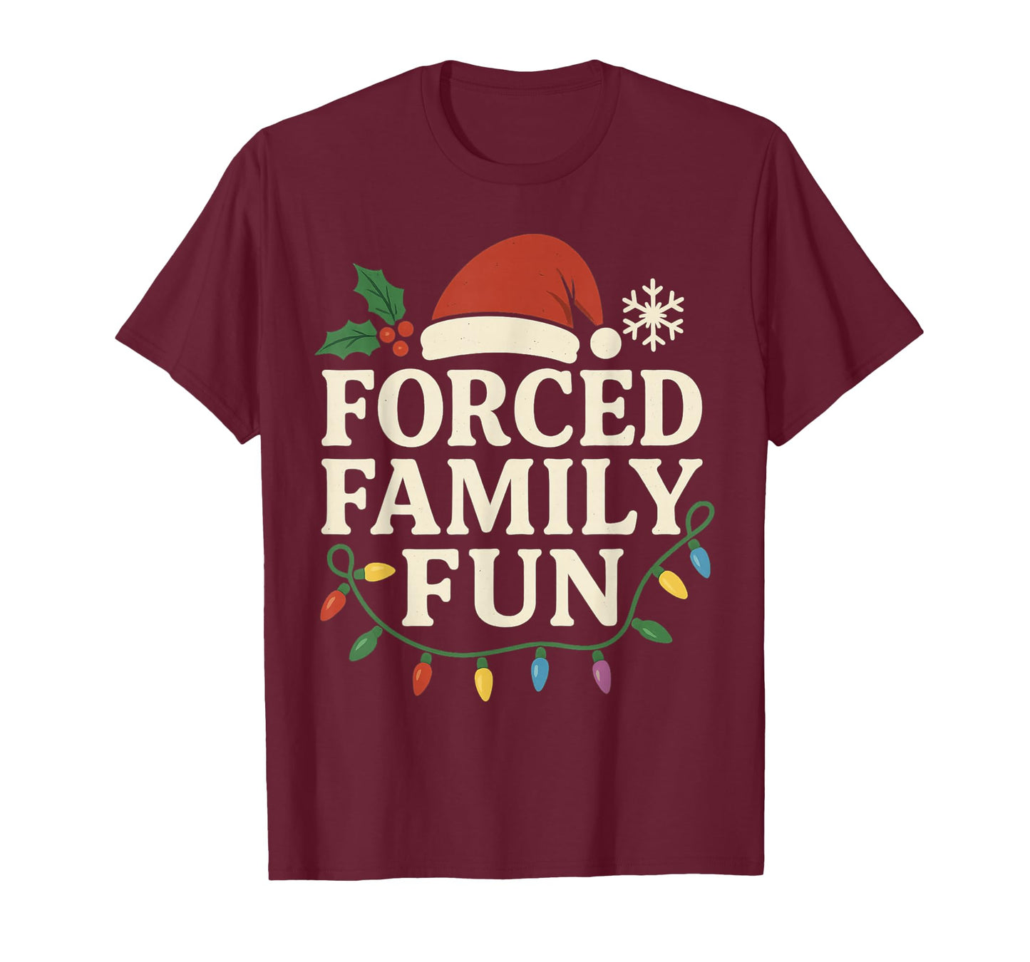 Forced Family Fun Christmas Matching Outfit for Holiday T-Shirt