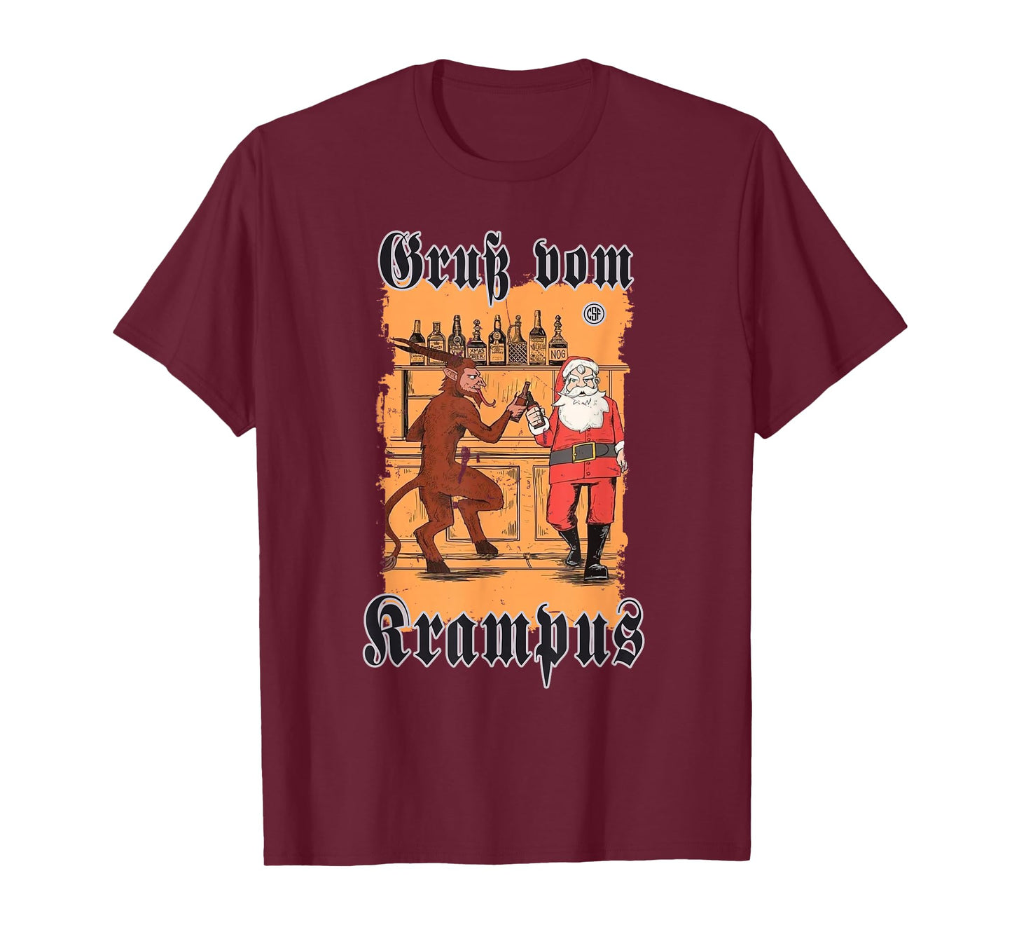 Greeting from Krampus Christmas Legend Figure T-Shirt