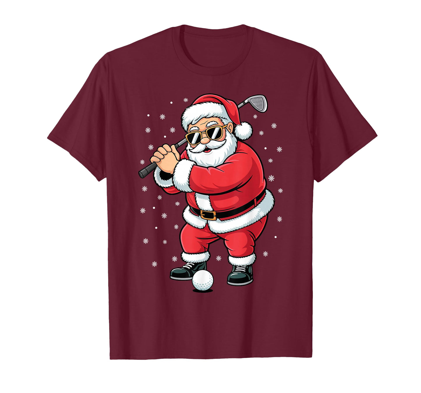 Christmas Golf Santa Golfer Xmas Funny Holiday Golfing T-Shirt