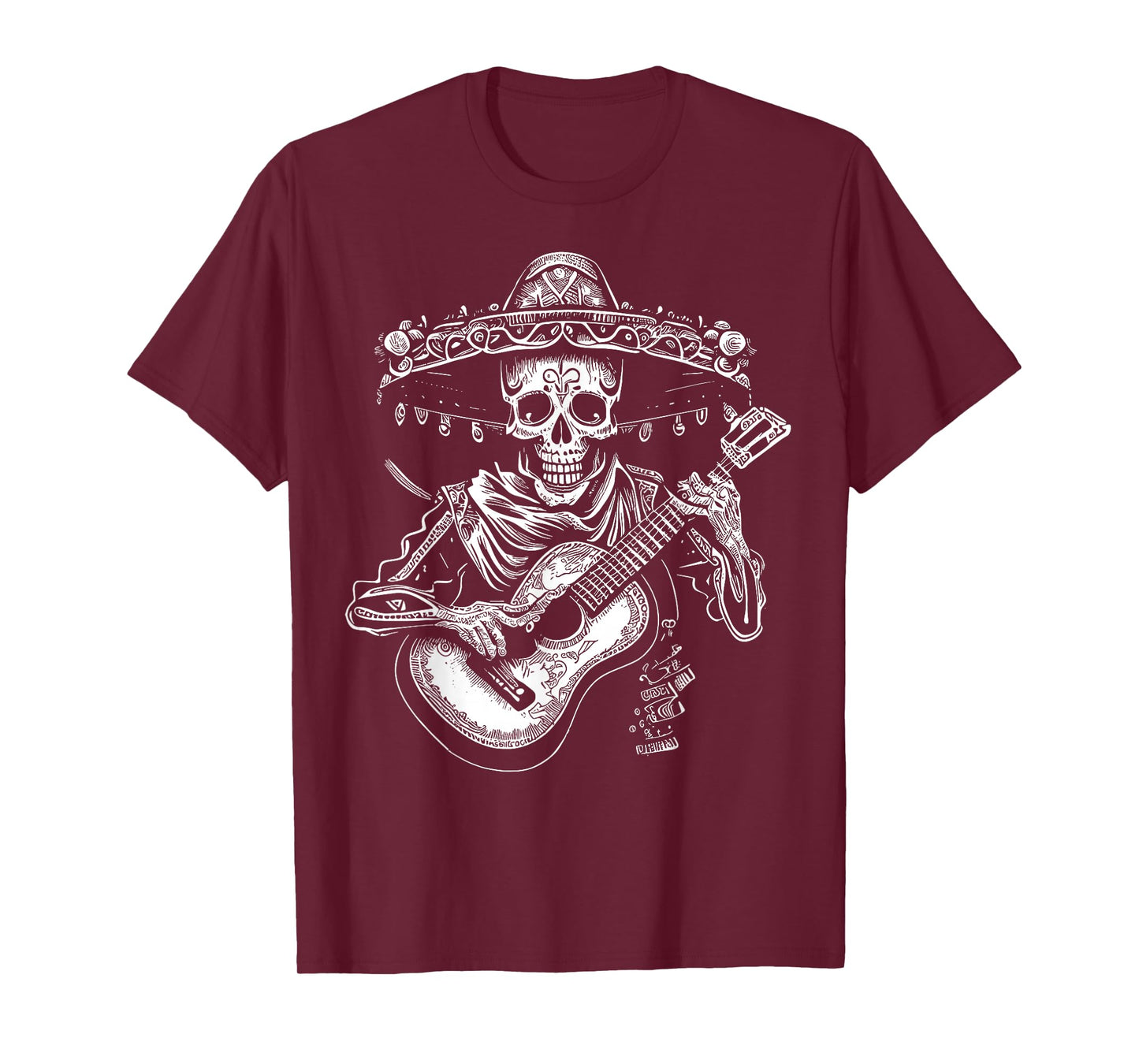 Dia de los Muertos Skeleton Mariachi Guitar Day Of The Dead T-Shirt
