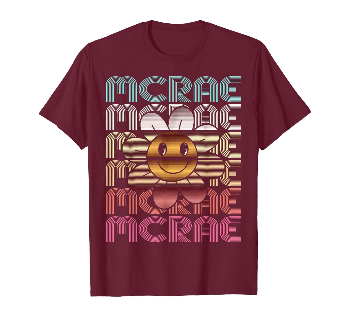 Retro McRae Frist Name I Love McRae 80's Vintage T-Shirt