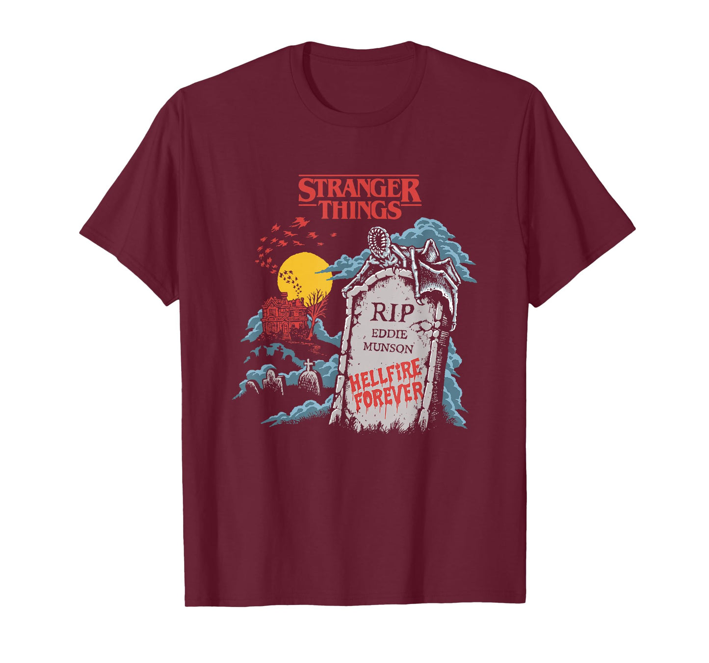 Stranger Things Hellfire Forever R.I.P Eddie Munson T-Shirt