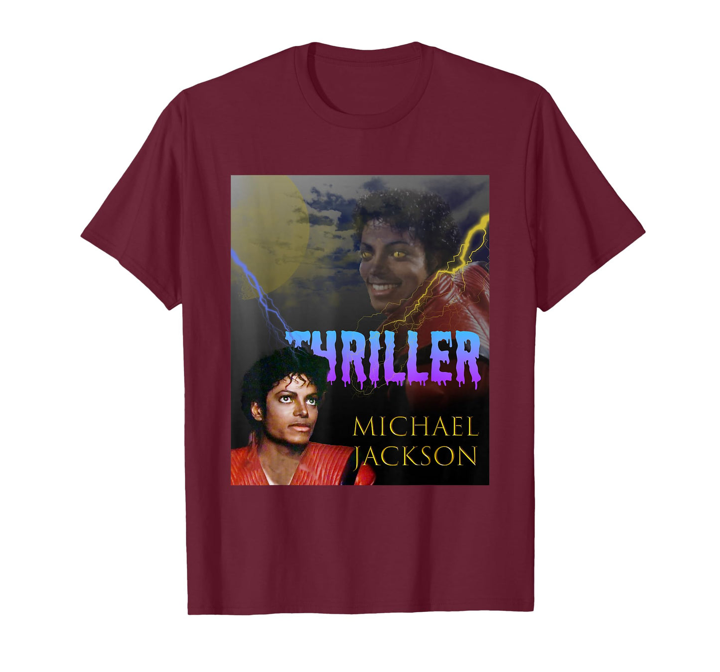 The King of POP MJ-067 Thriller Unisex-Child T-Shirt, Black, Small, Short Sleeve, Classic Fit, Polyester 100%