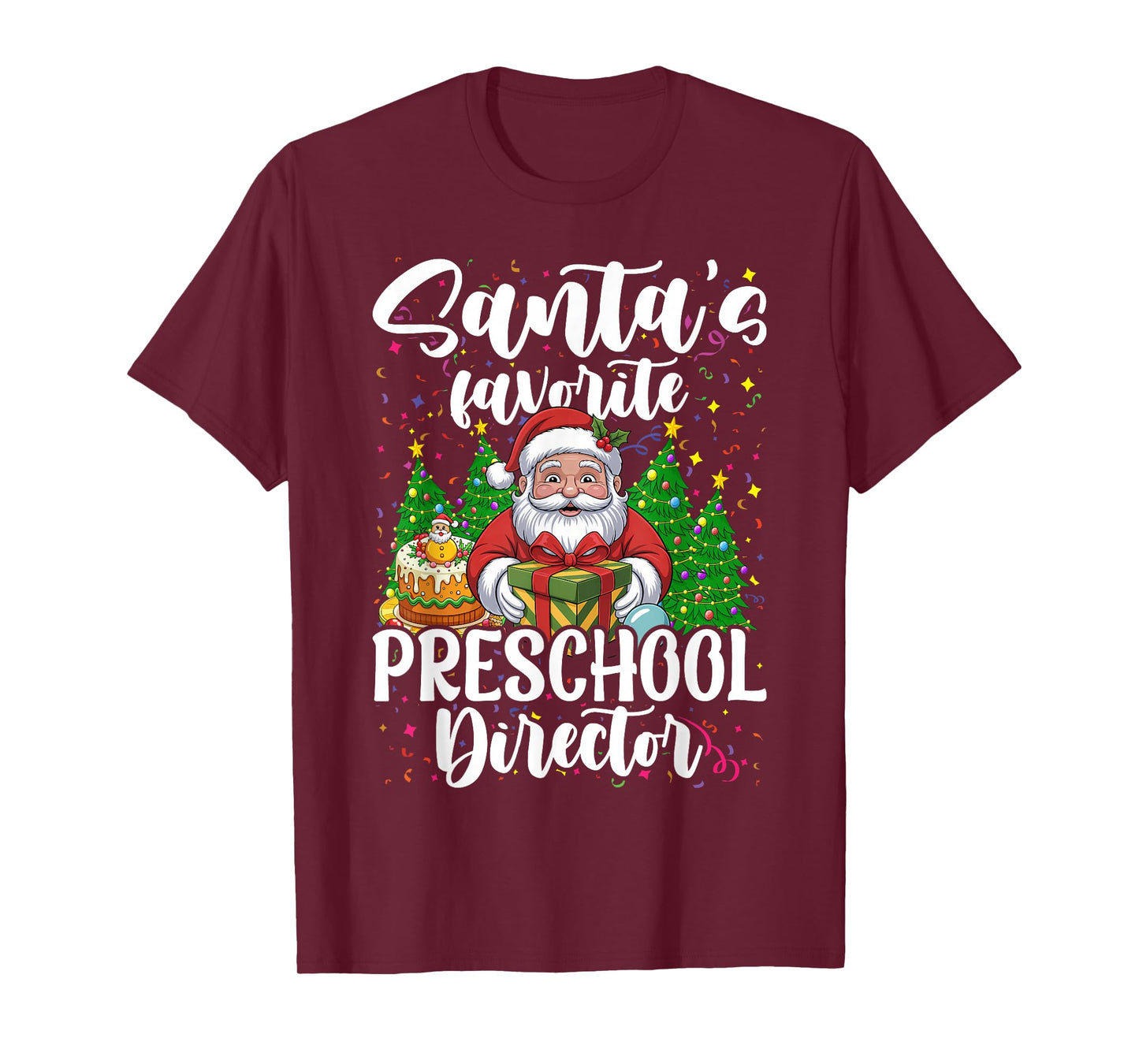 Xmas Santa's Favorite Preschool Director Christmas T-Shirt