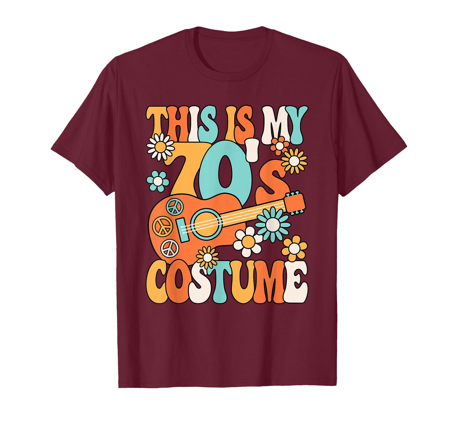 This Is My 70's Costume Women 1970s Party 70s Outfit Retro T-Shirt