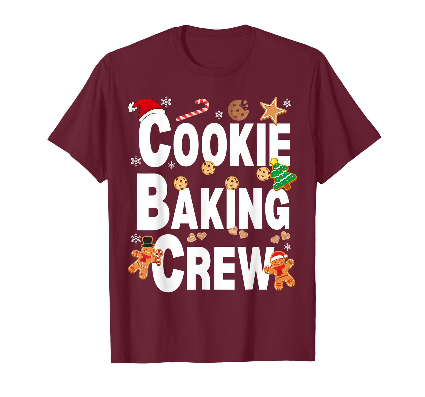 Cookie Baking Crew Family Christmas Matching Santa for Fun T-Shirt