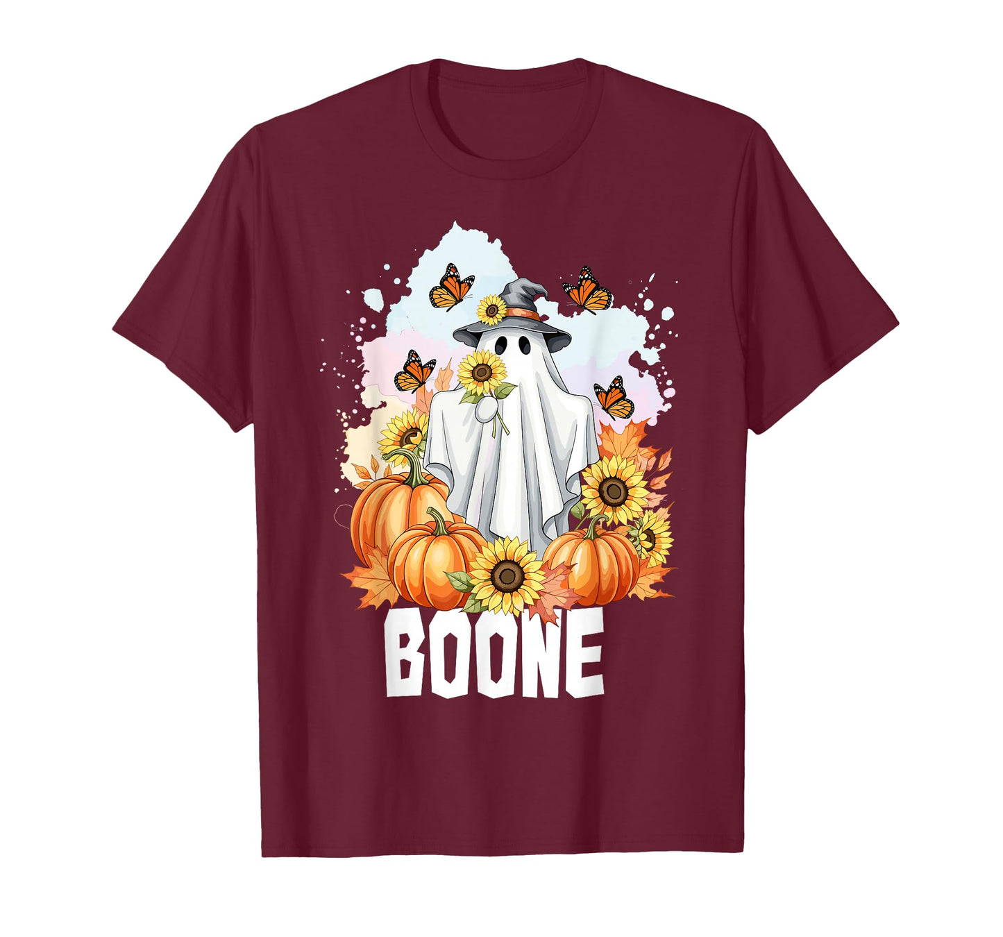 Retro Boo Boone Girls First Name Funny Halloween Ghost 2025 T-Shirt