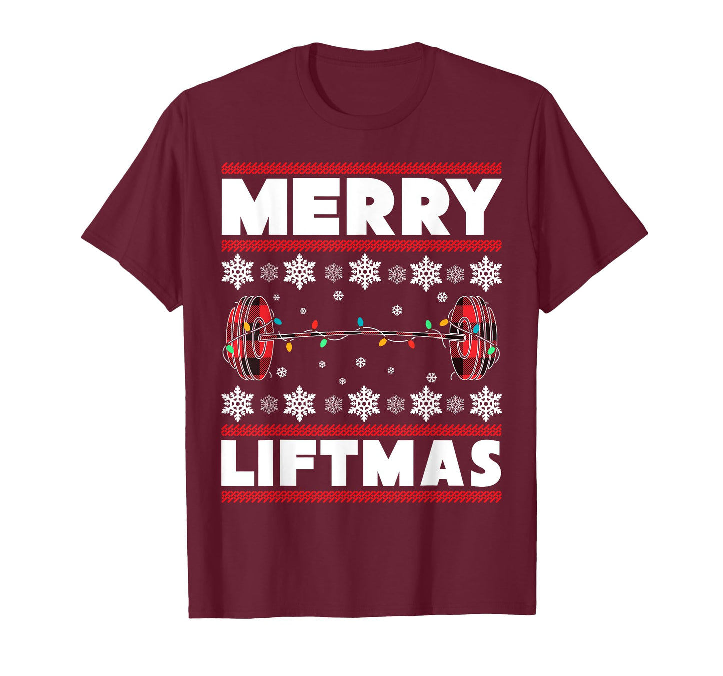 Merry Liftmas Funny Christmas Gym Workout Fitness Gift T-Shirt