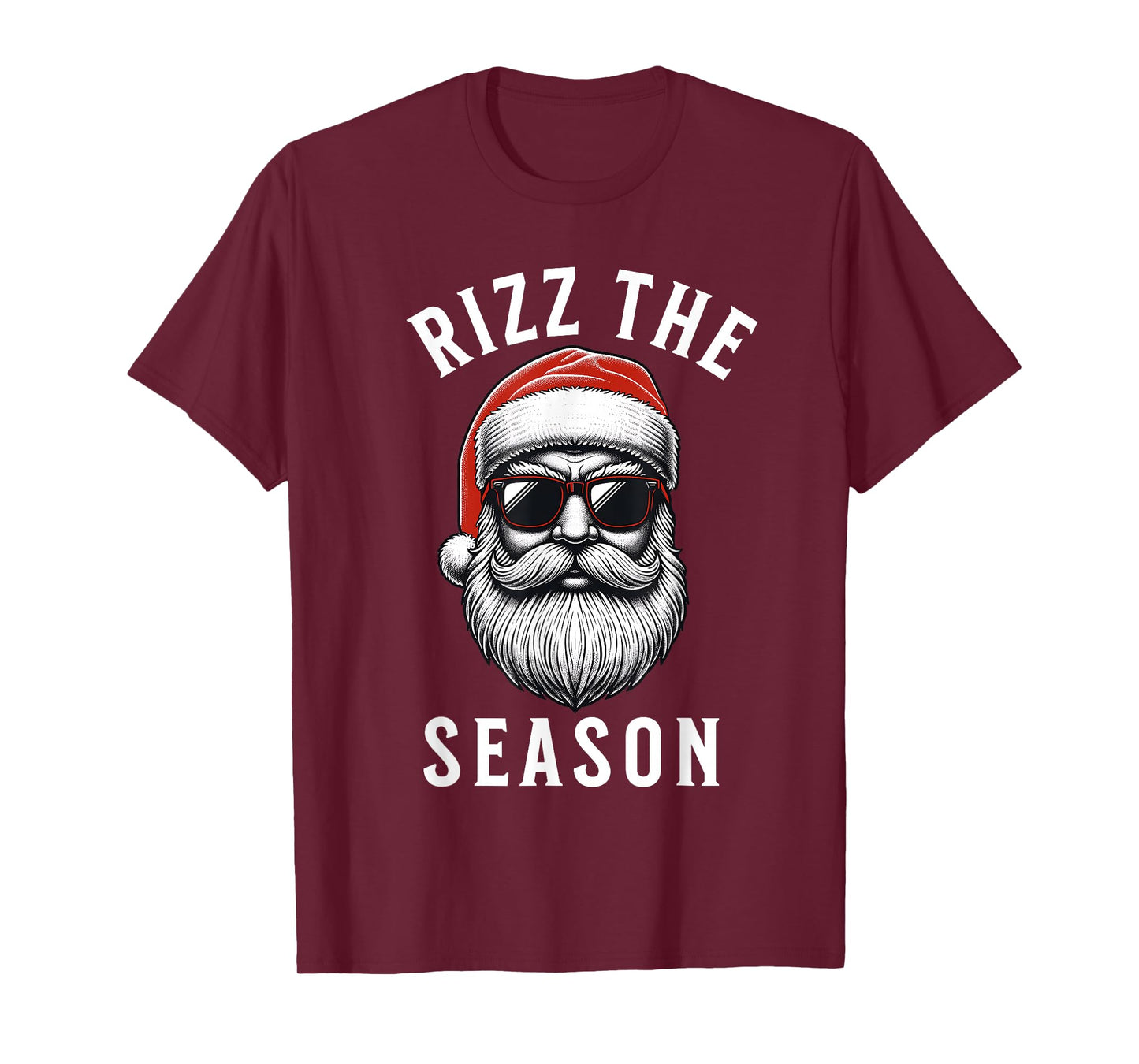Rizz the Season Silly Christmas Funny Santa Men Teen Boys T-Shirt