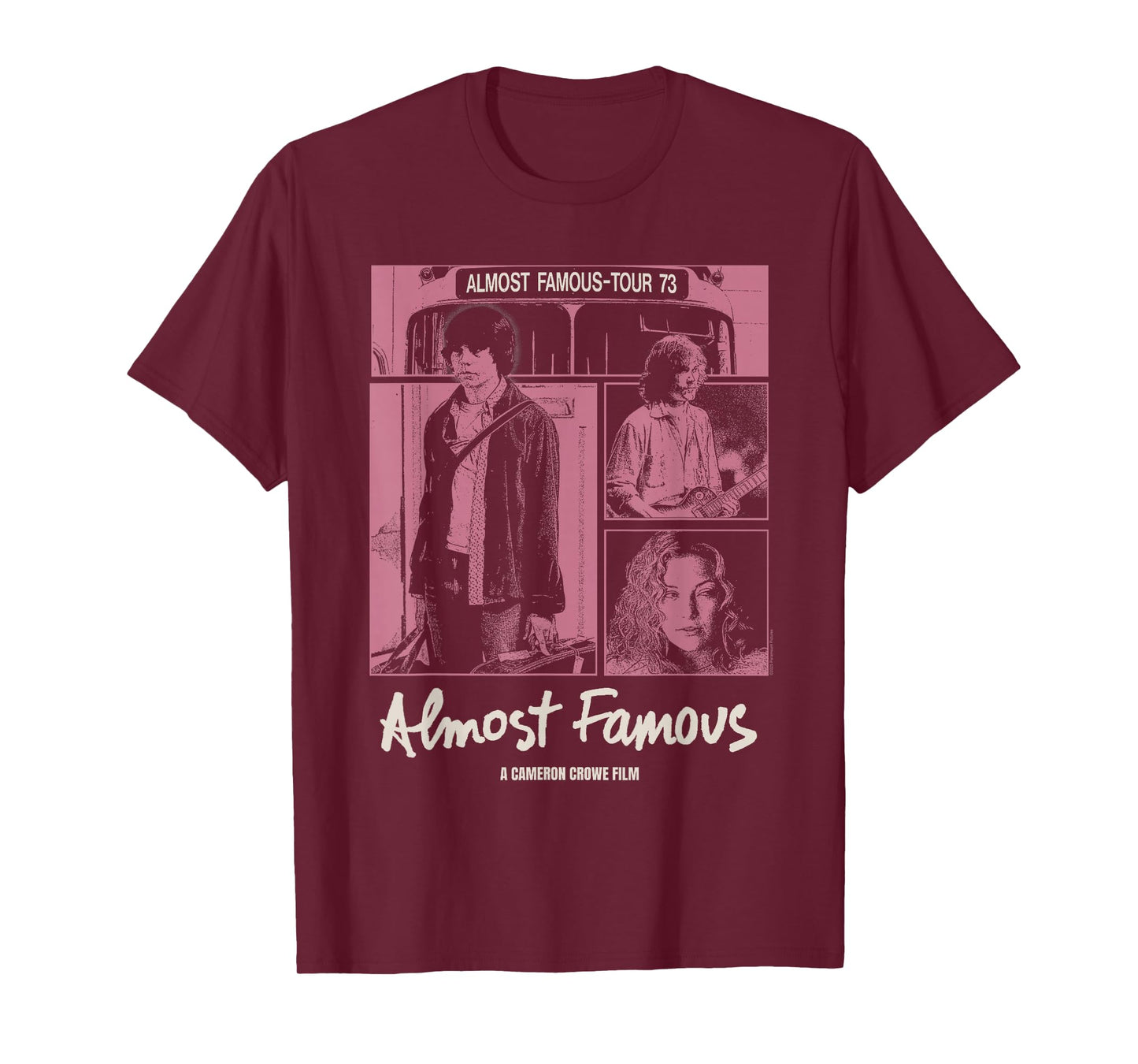 Almost Famous Pink Cast Photos Collage Movie T-Shirt