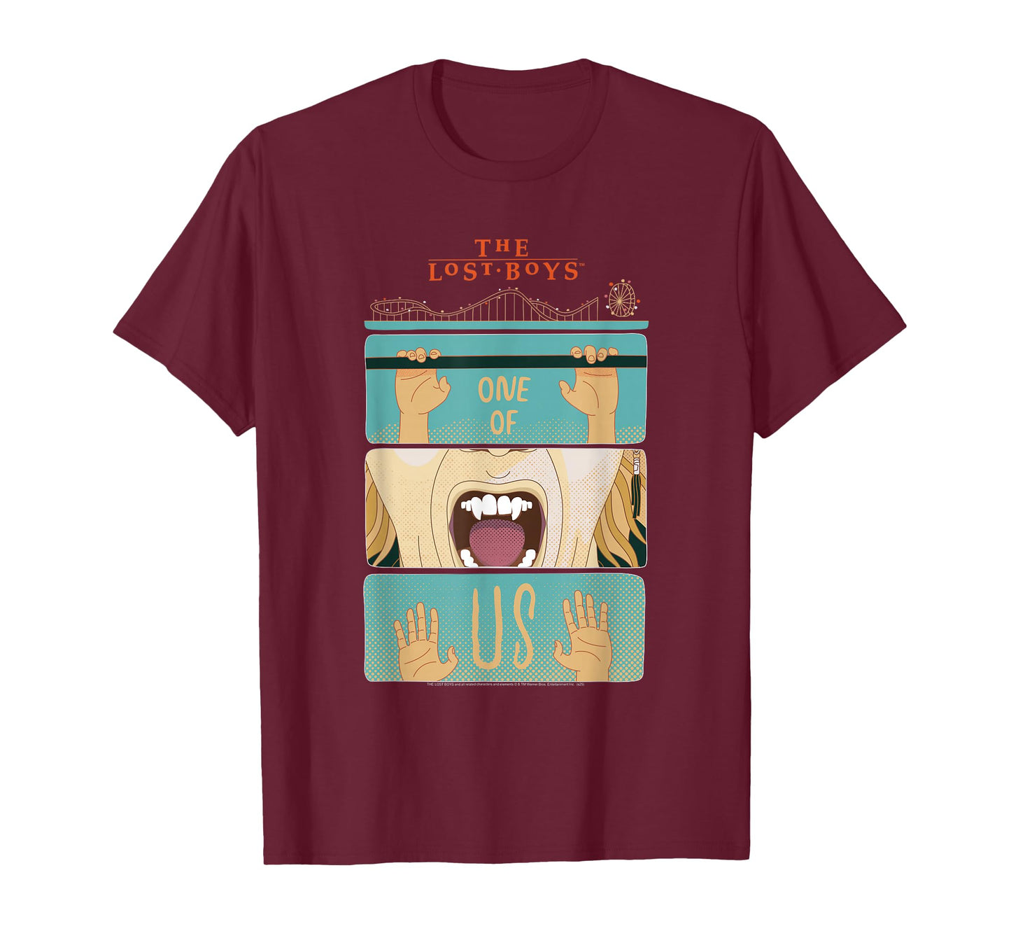The Lost Boys One of Us Drop Illustration Horror Movie T-Shirt