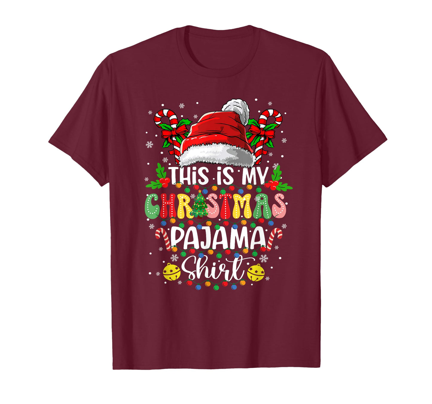 This is My Christmas Pajama Shirt Family Xmas Pajama Xmas PJ T-Shirt