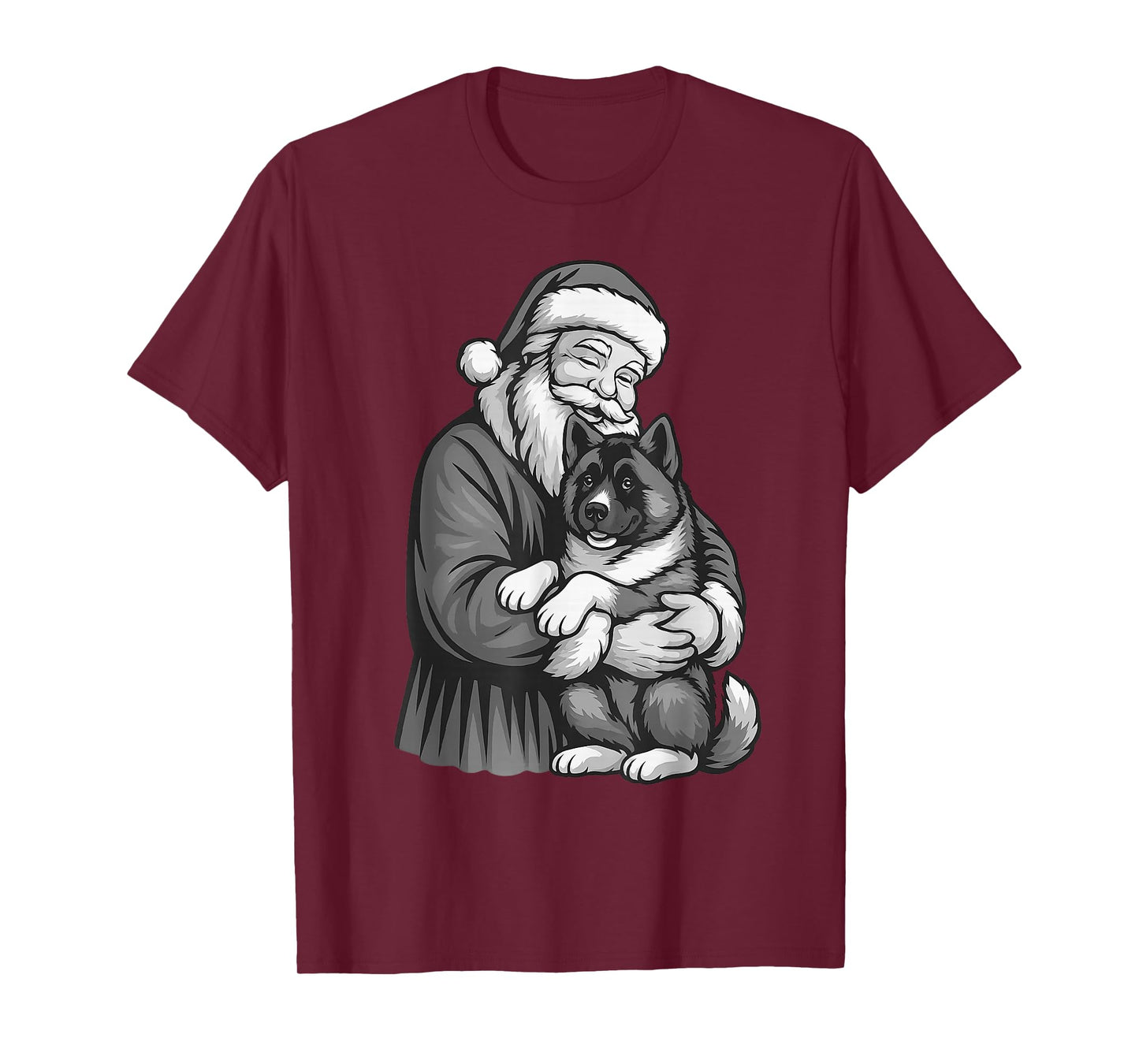 American Akita Santa Claus Christmas Dog Lover T-Shirt