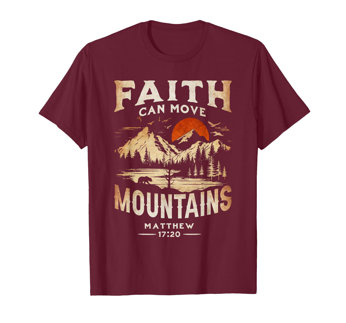 Faith Can Move Mountains Classic Art Western Matthew 17:20 T-Shirt