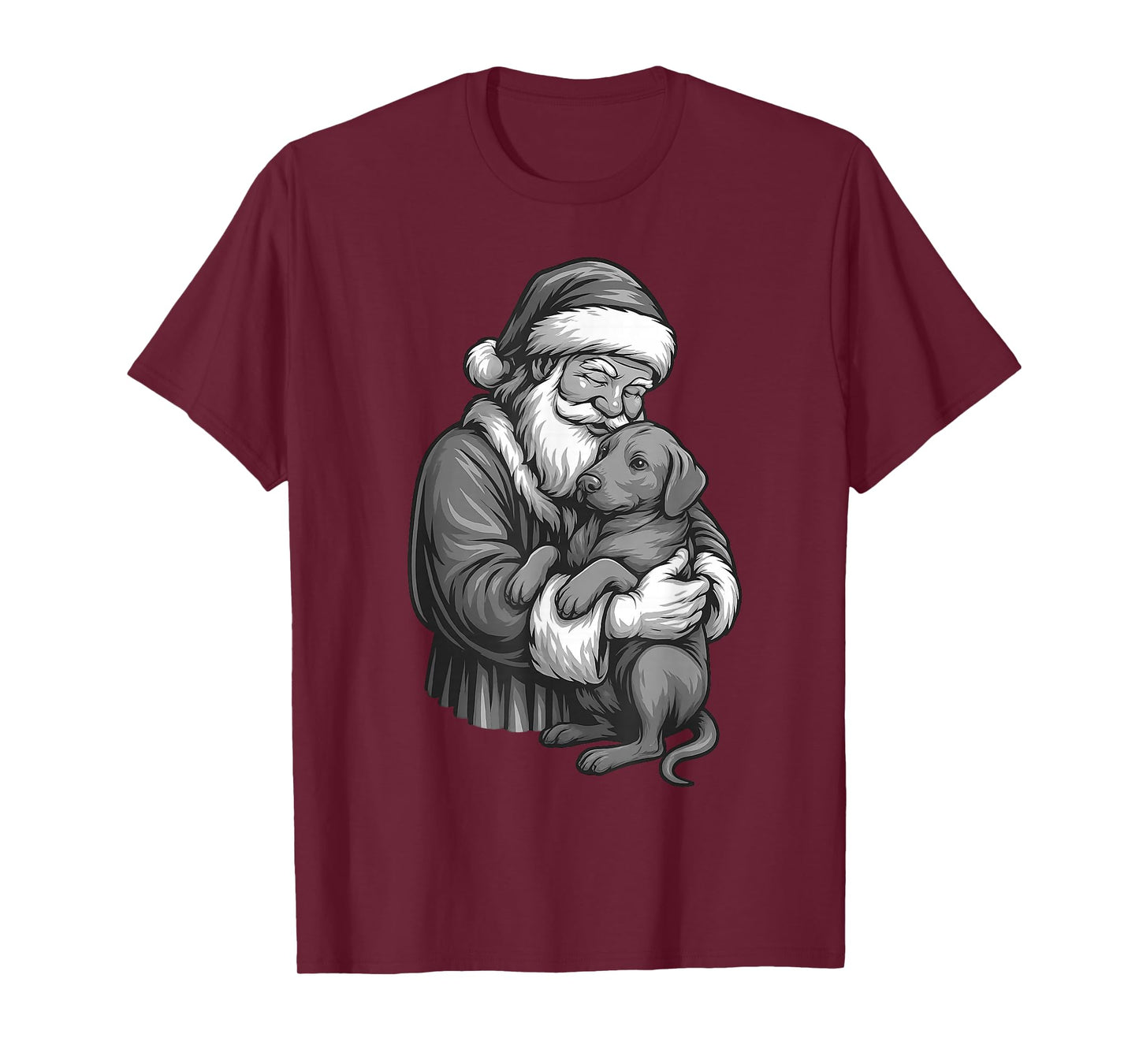 Rhodesian Ridgeback Santa Claus Christmas Dog Lover T-Shirt