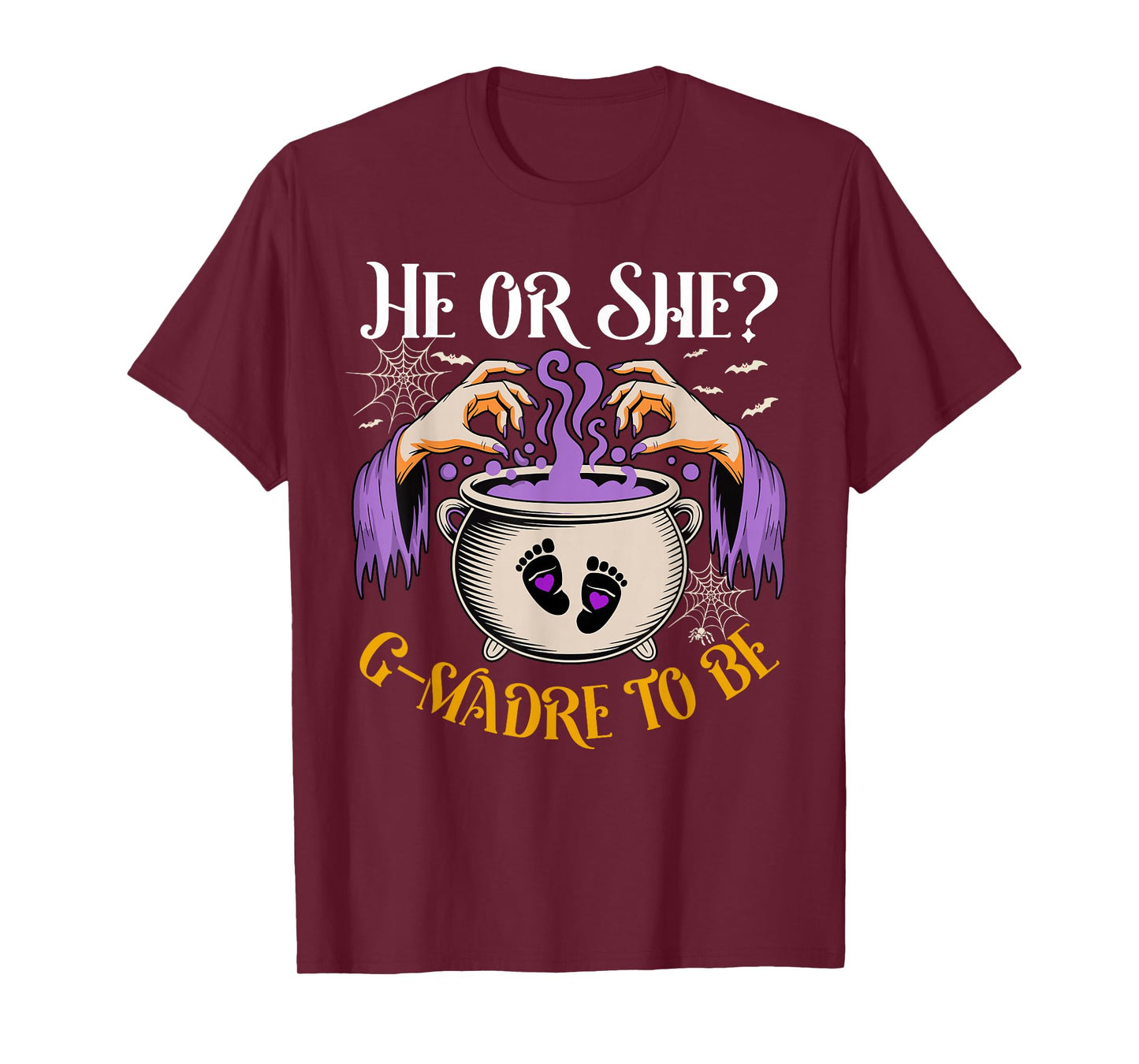 He Or She G Madre to Be Baby Reveal Halloween Costume T-Shirt