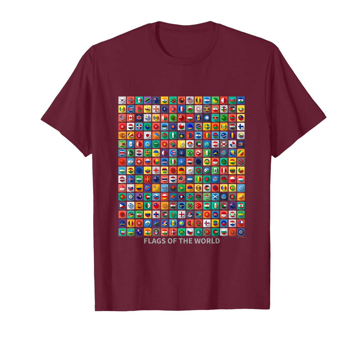 Flags of the Countries of the World Outfit Graphic Designs T-Shirt
