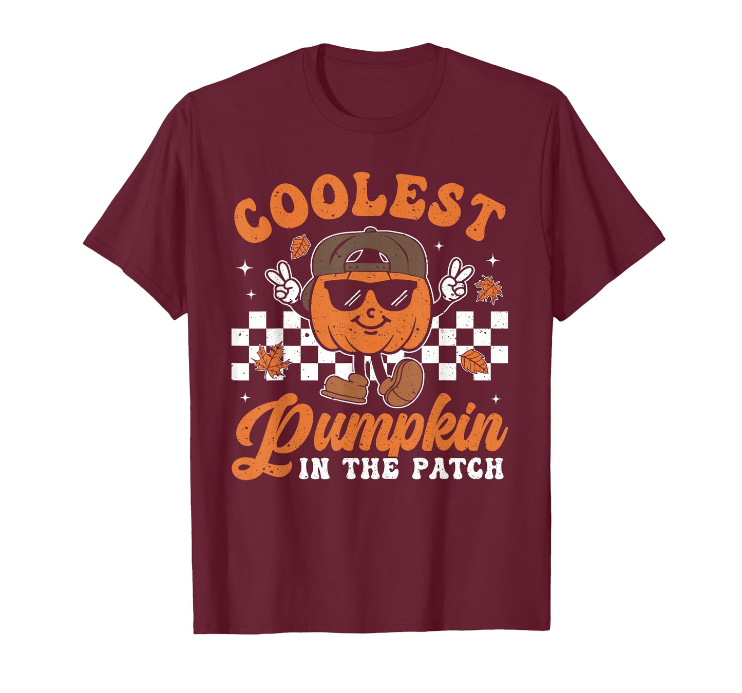 Coolest Pumpkin In The Patch Halloween Boys Girls Teens Kids T-Shirt