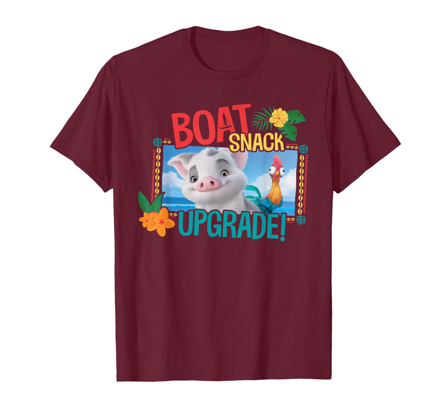 Disney Moana 2 Pua and Heihei Boat Snack Upgrade Funny T-Shirt