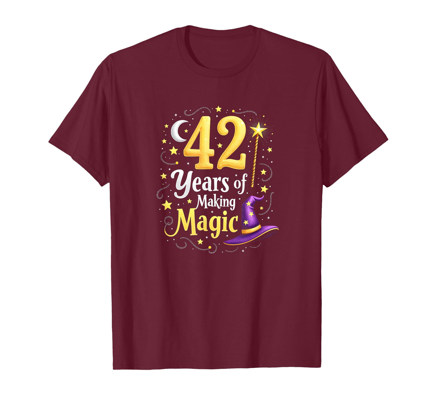 42 Years of Magic Birthday Gift for Wizards & Witches T-Shirt