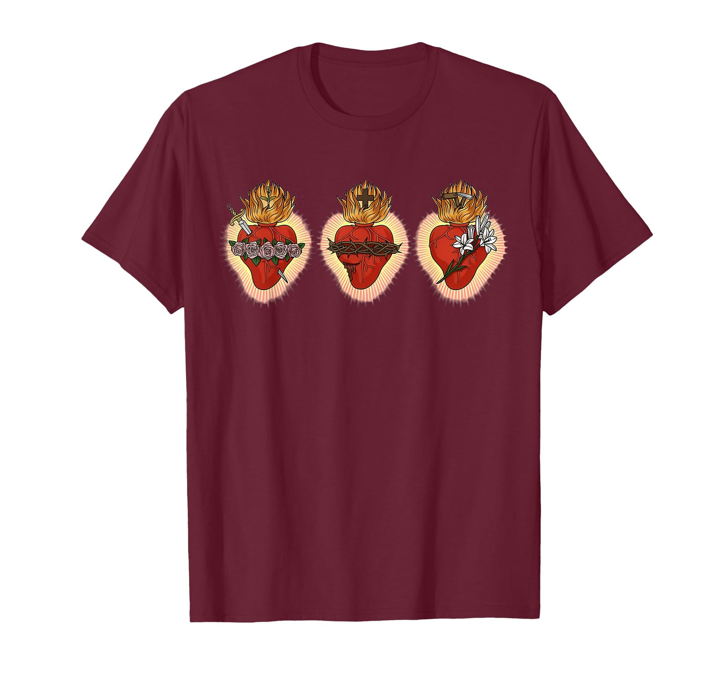 Sacred Immaculate and Most Chaste Heart Jesus Mary Joseph T-Shirt