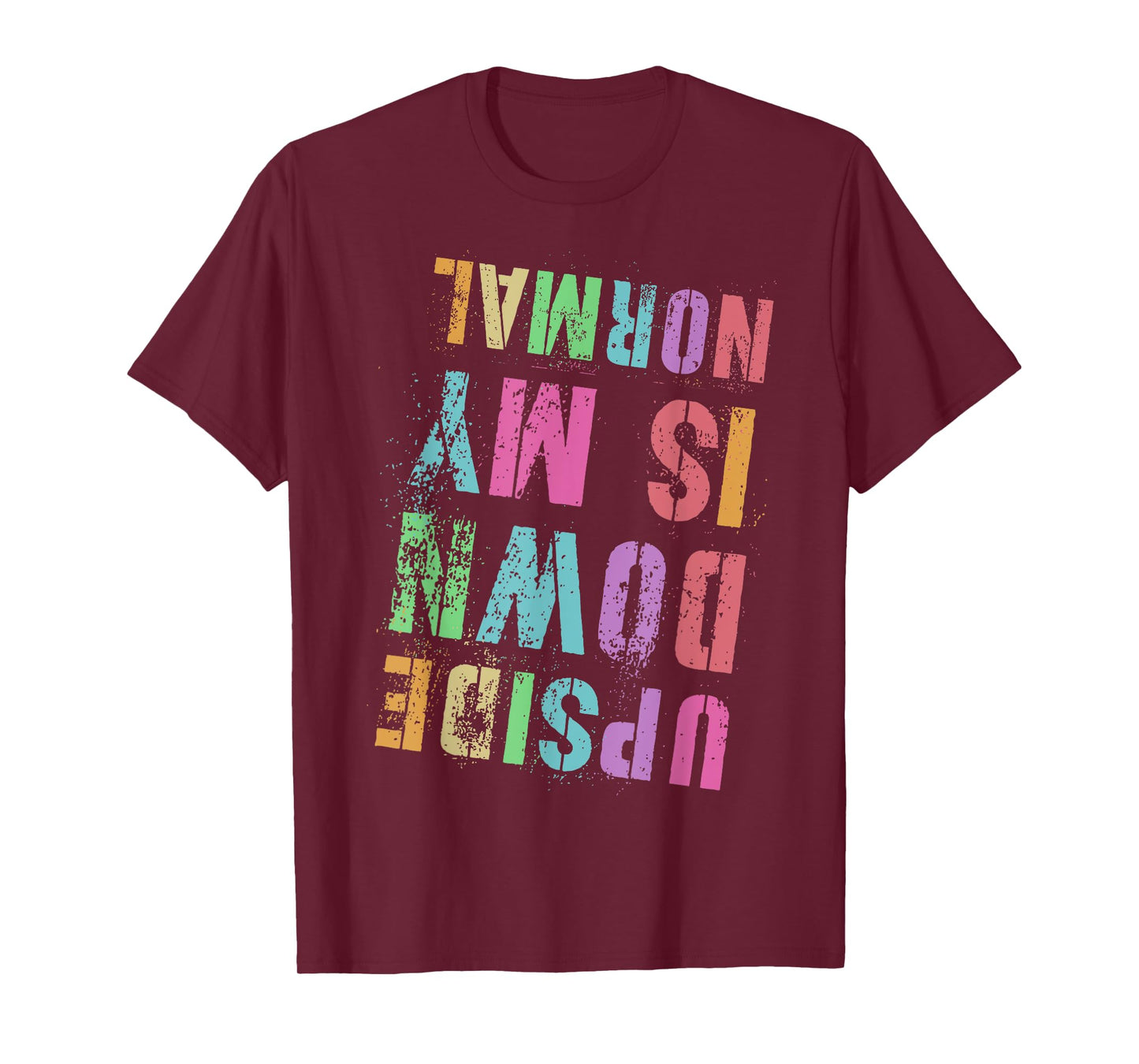 Vintage UPSIDE DOWN IS MY NORMAL Gymnastics Tumbling Tumble T-Shirt