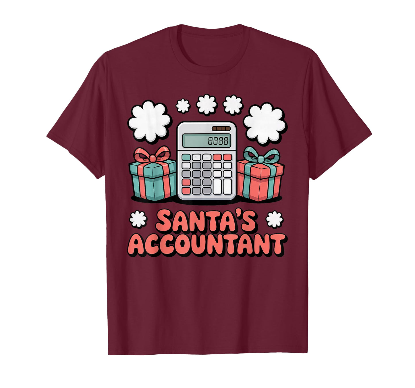 Santa’s Accountant Funny Holiday Accounting T-Shirt