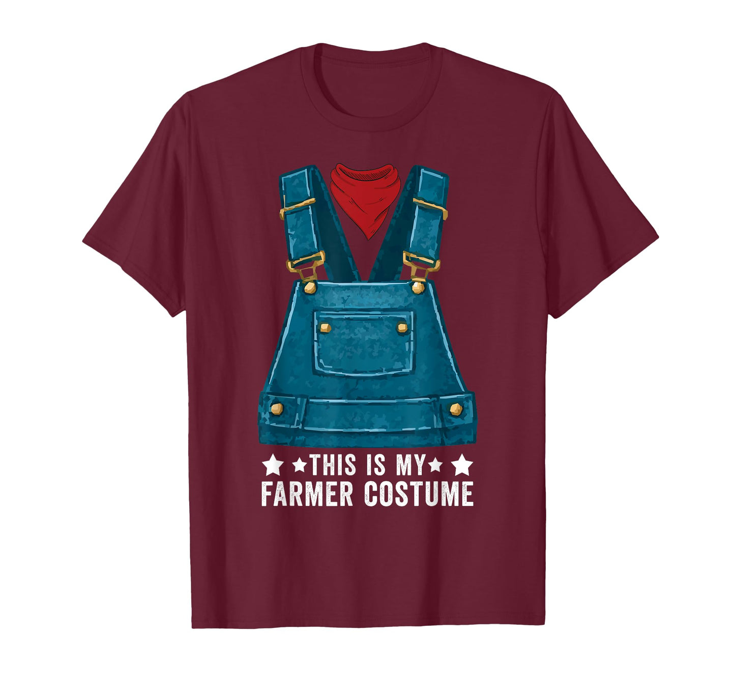 This Is My Farmer Costume Halloween Funny Farm Farming T-Shirt