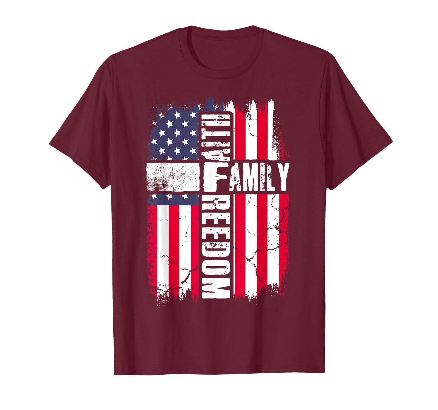 Faith Family Freedom - Patriotic Christian Jesus Bible Psalm T-Shirt